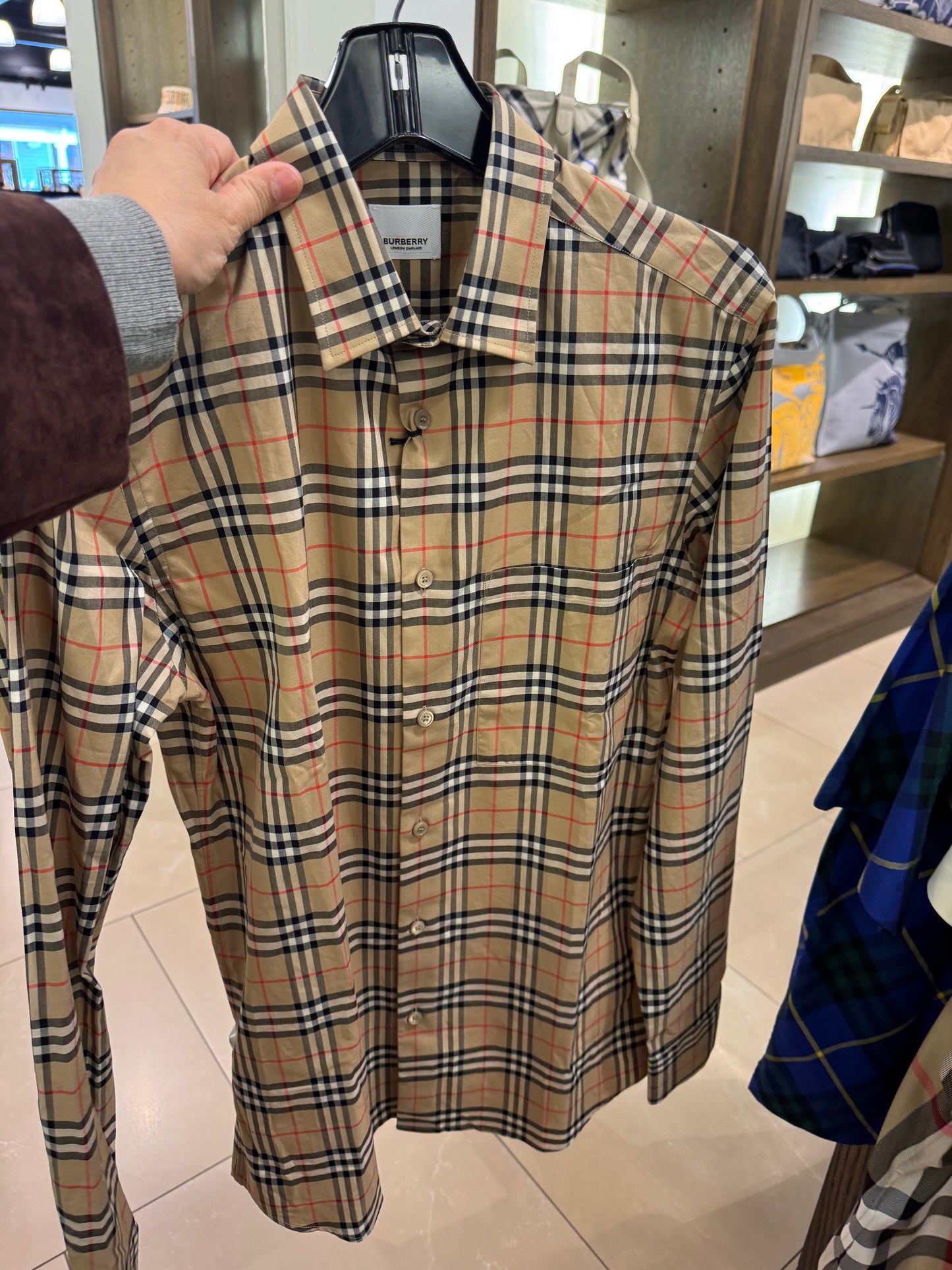 Erkek burberry gömlek