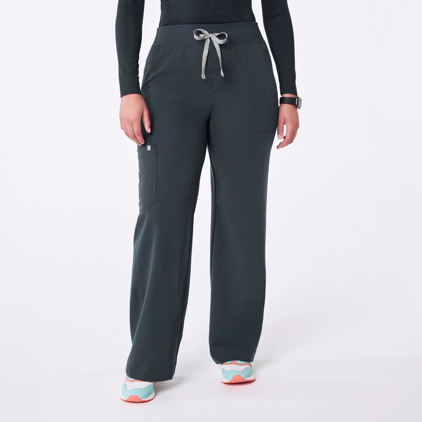 FIGS High Waisted Isabel Wide Leg Scrub Pants