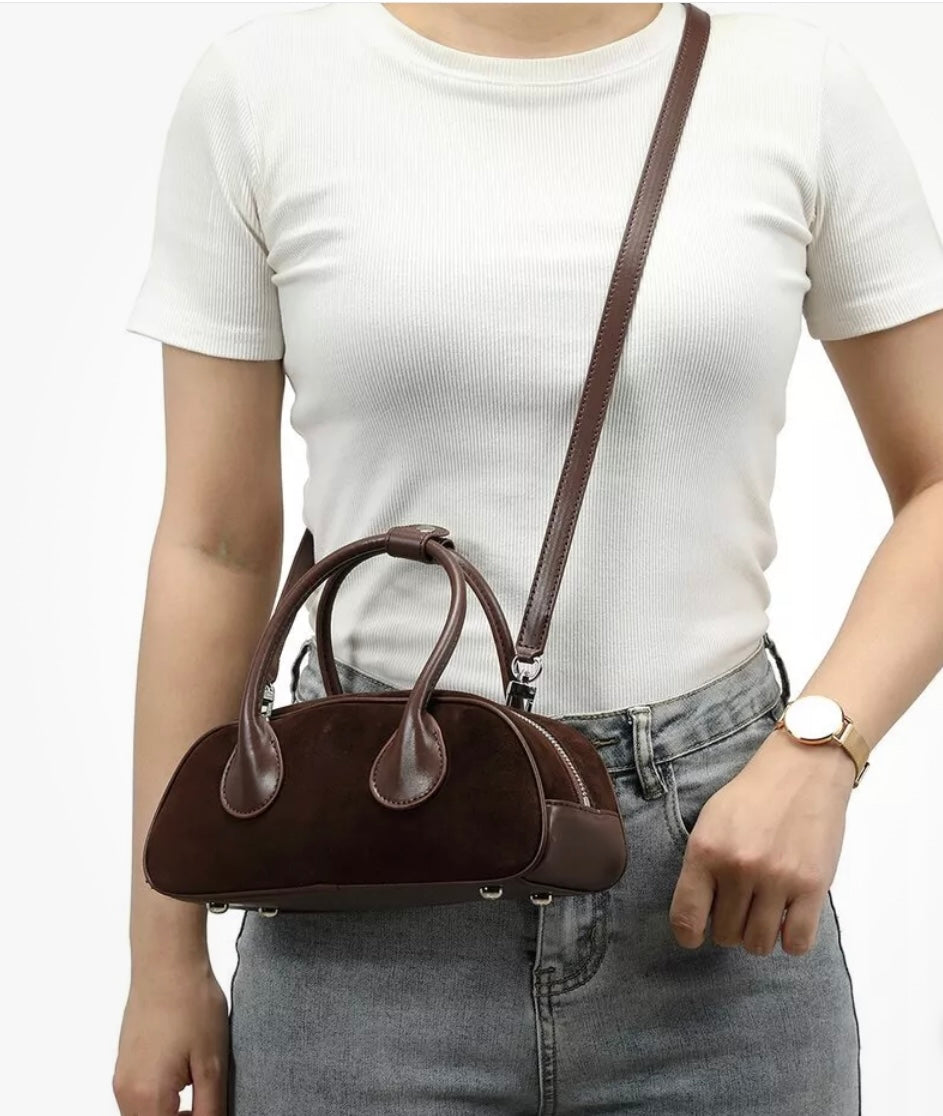 Tiffany & Fred Paris Suede & Leather Satchel RENKLER➡️