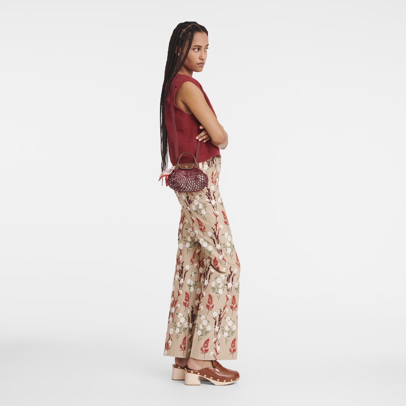 LE PLIAGE FILET XS MESH BAG MAHOGANY