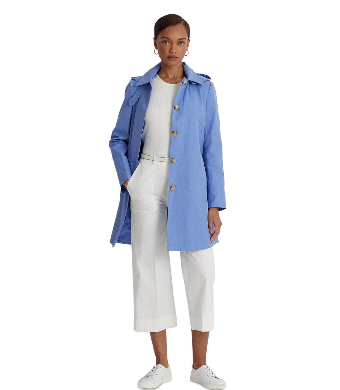 Ralph Lauren kapüşonlu trench coat