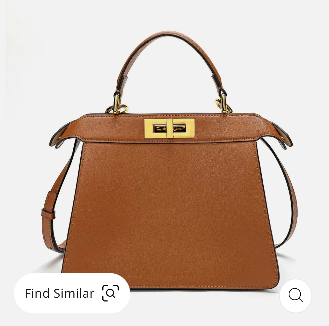 Smooth Nappa Leather Satchel/ Shoulder Bag