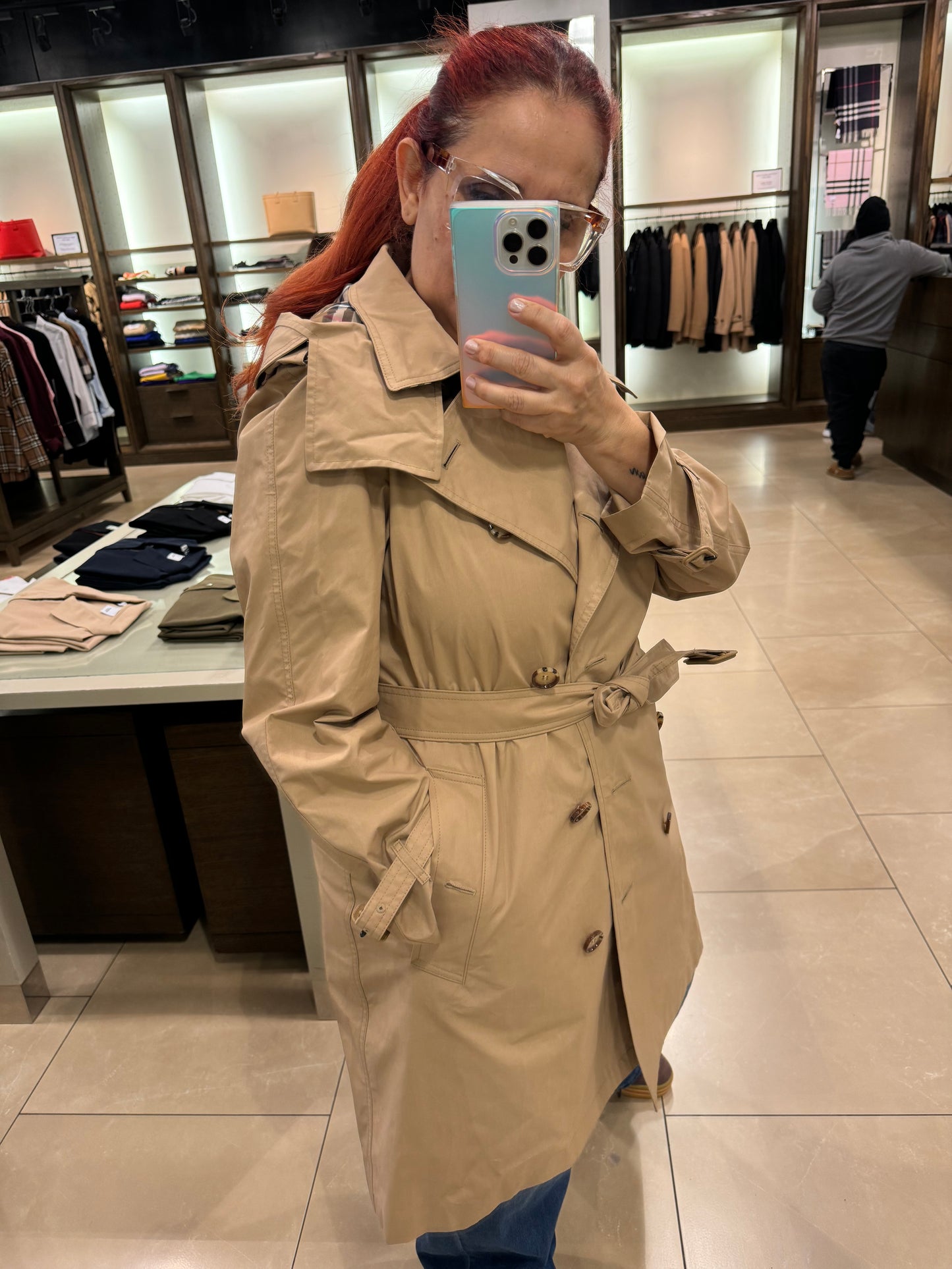 Kapüşonlu Bayan Trench Coat