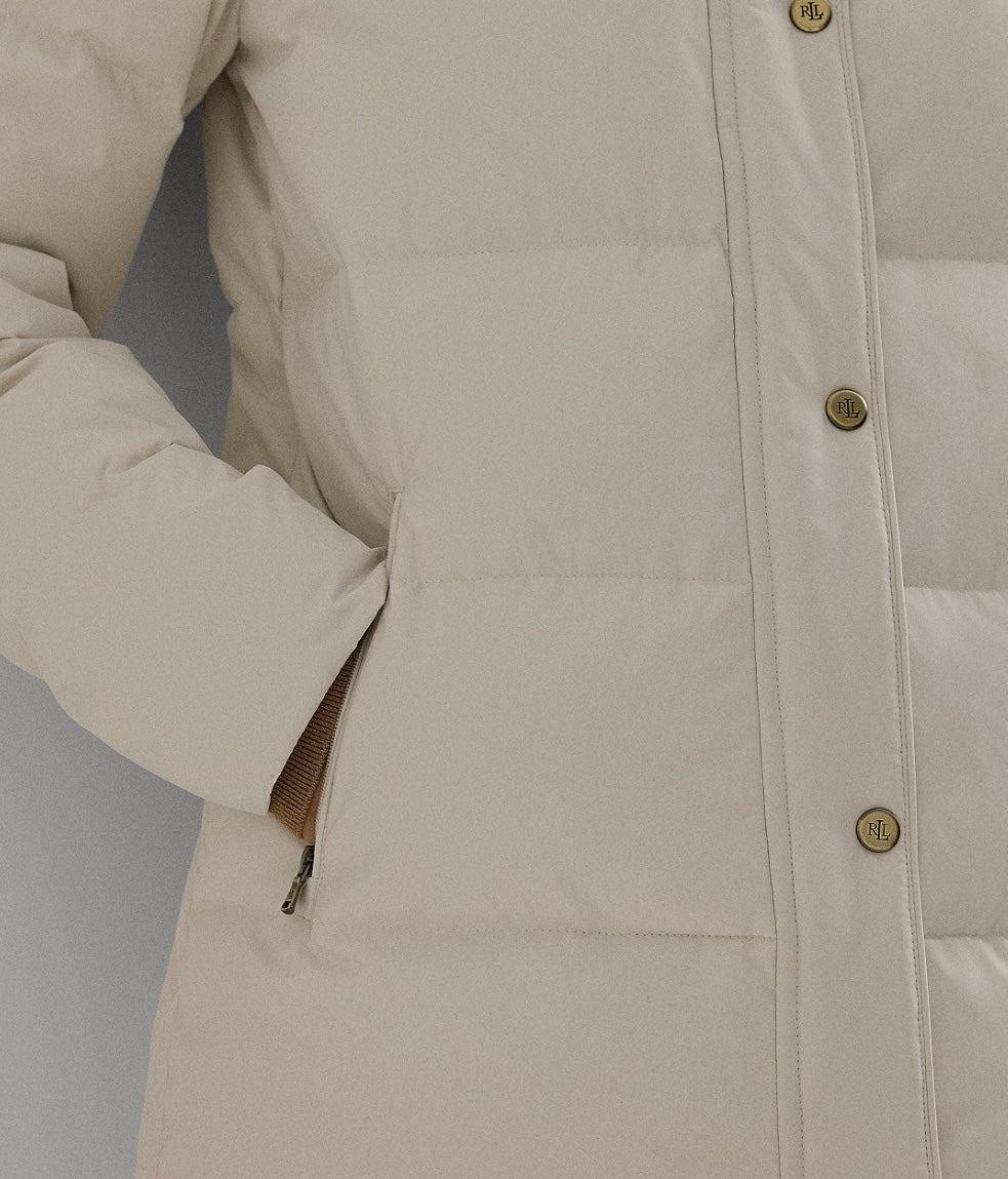 Women's Faux-Fur Hooded Puffer mont
