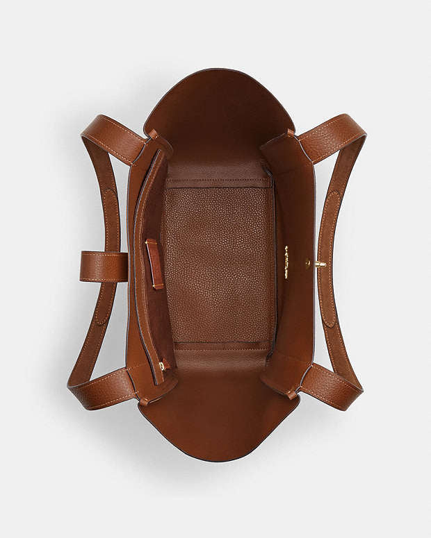 Hadley Turnlock Tote Bag Süet