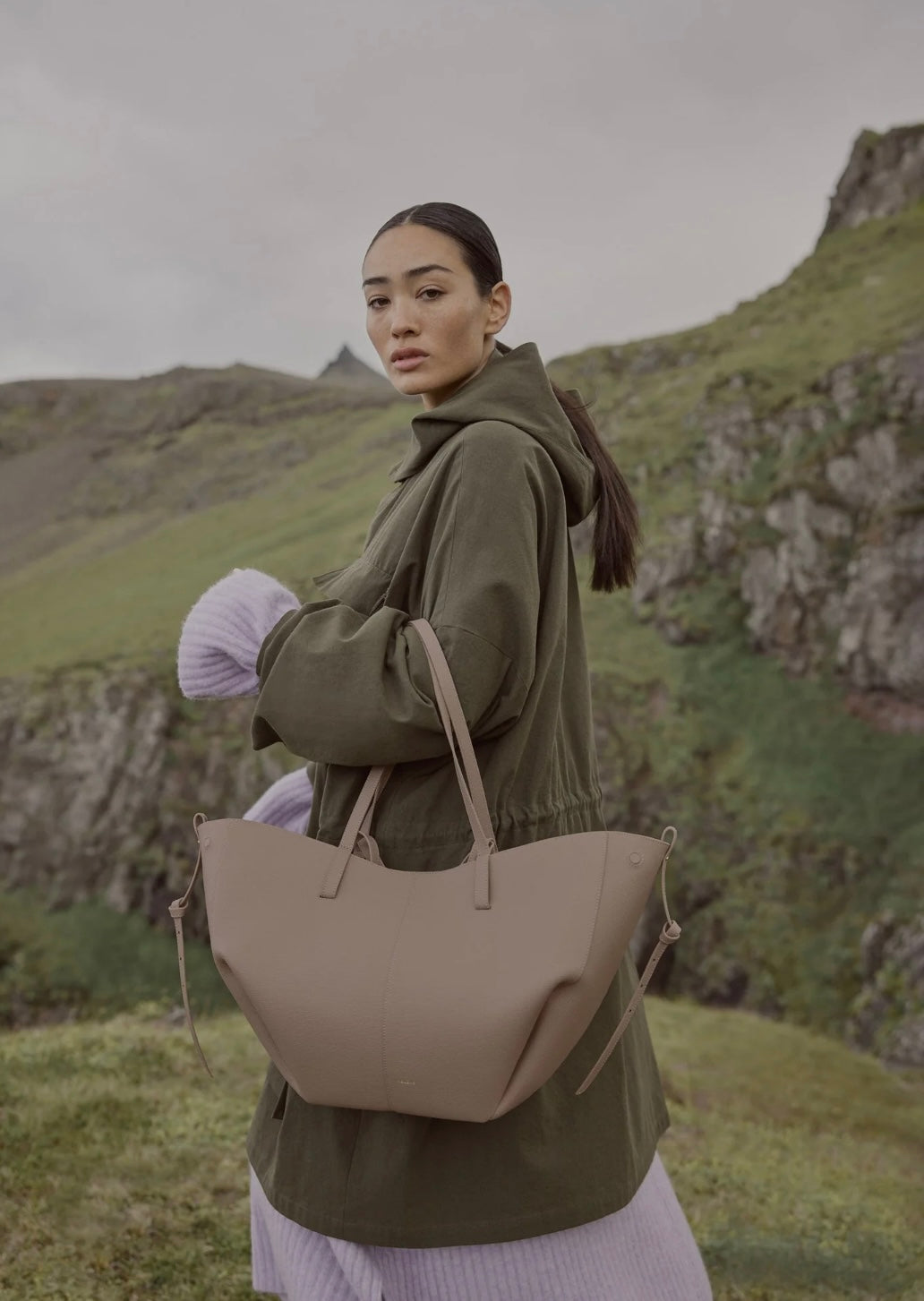 Polène Cyme EDITION TEXTURED TAUPE
