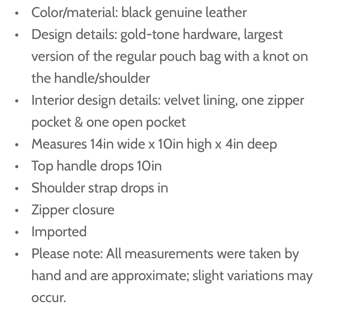 Large hand Woven leather pouch