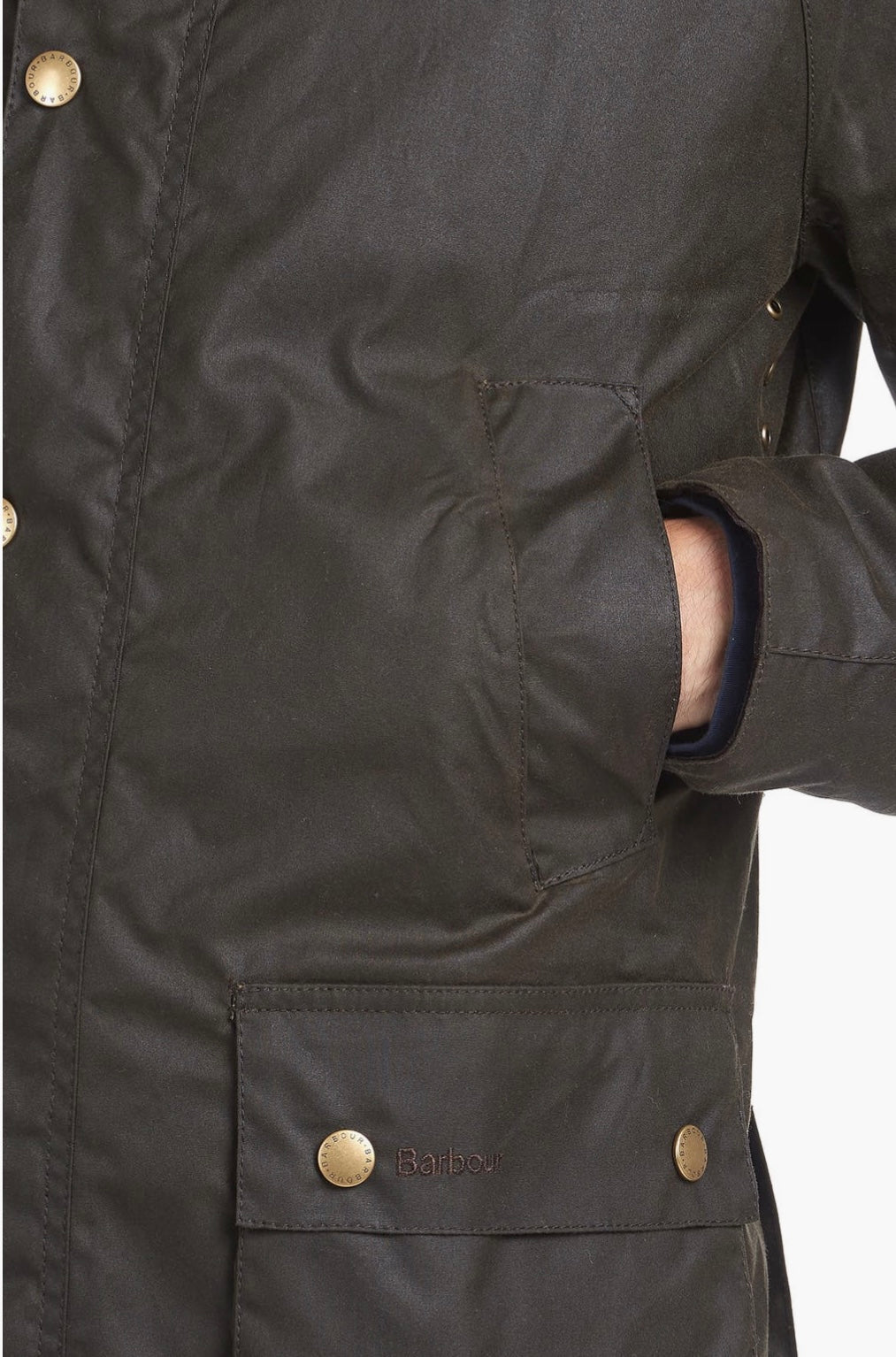 Men Ashby waxed Jacket /Olive color