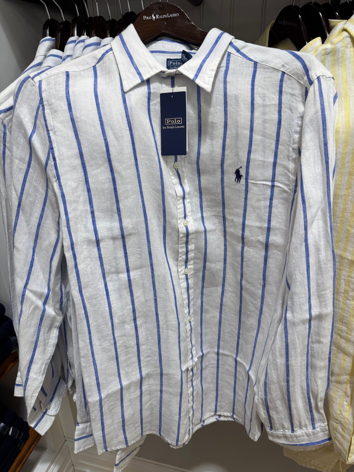 Ralph Lauren keten çizgili bayan gömlek