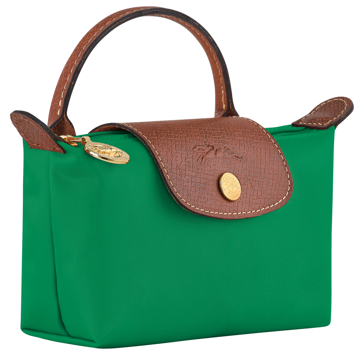 Le Pliage Original Pouch with handle - Yesil