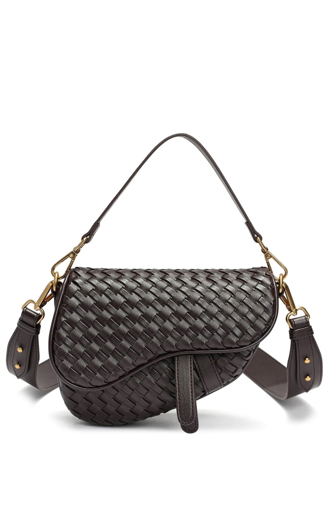 Tiffany Fred Saddle bag /koyu kahverengi