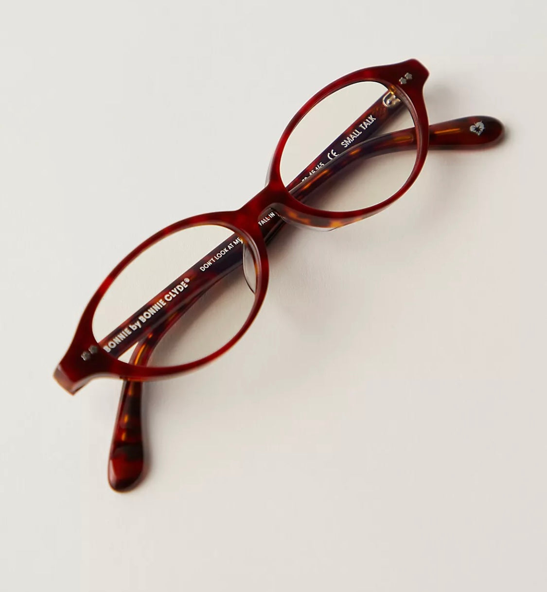 Bonnie Clyde SMALL TALK Red Tortoise