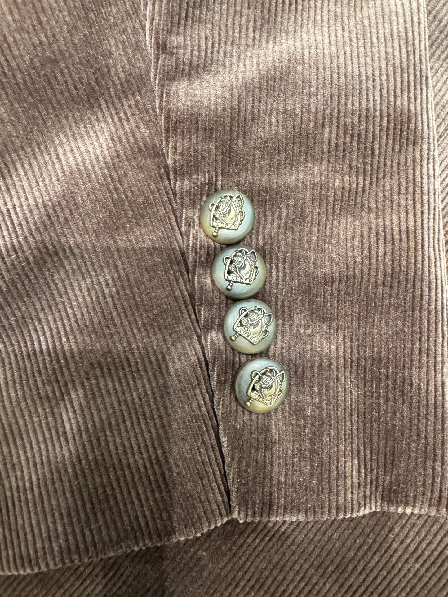 Ralph Lauren fitilli kadife blazer