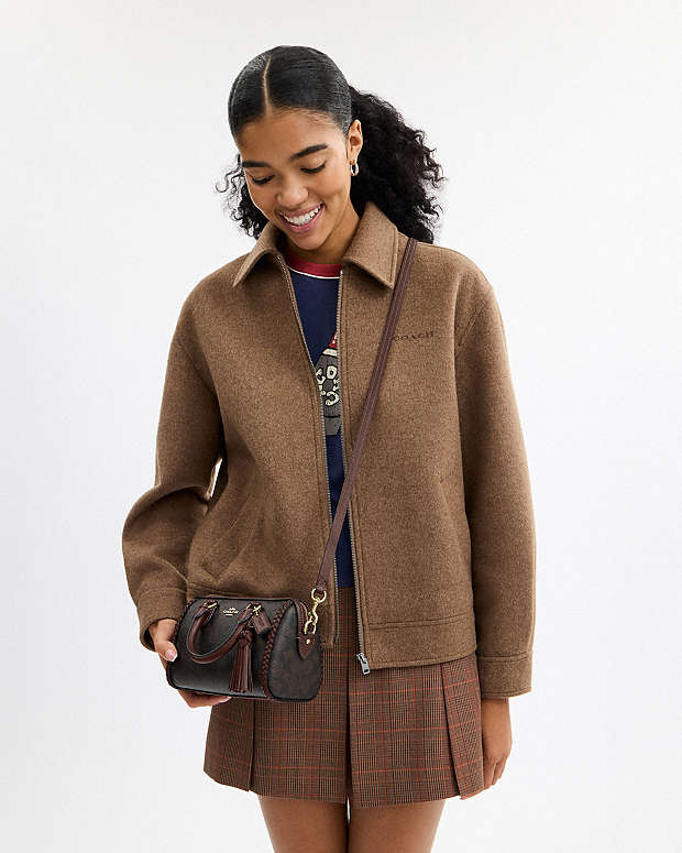Mini Rowan Crossbody Bag In Signature Canvas