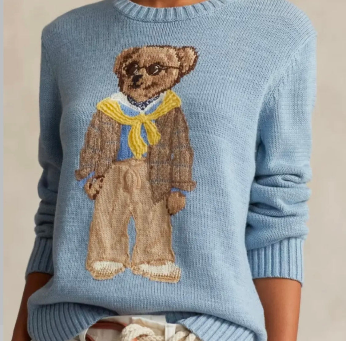 Ralph Lauren ayıcıklı koton kazak