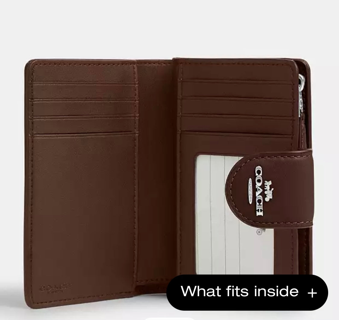 Medium Corner Zip Wallet In Signature Canvas Orta boy cüzdan RENKLER➡️