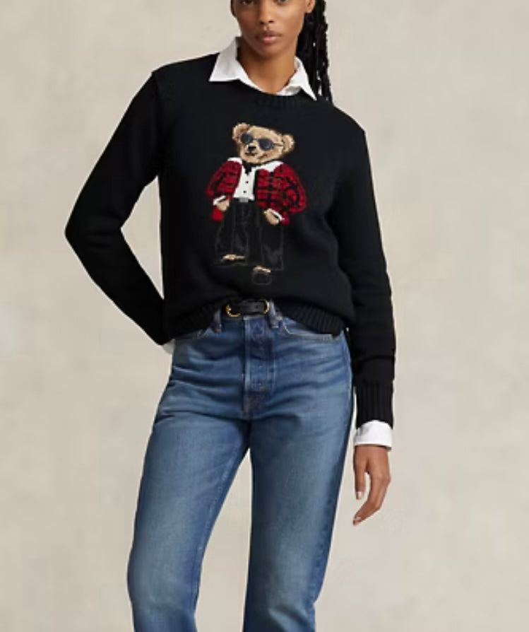 Ralph Lauren ayıcıklı kazak/Siyah