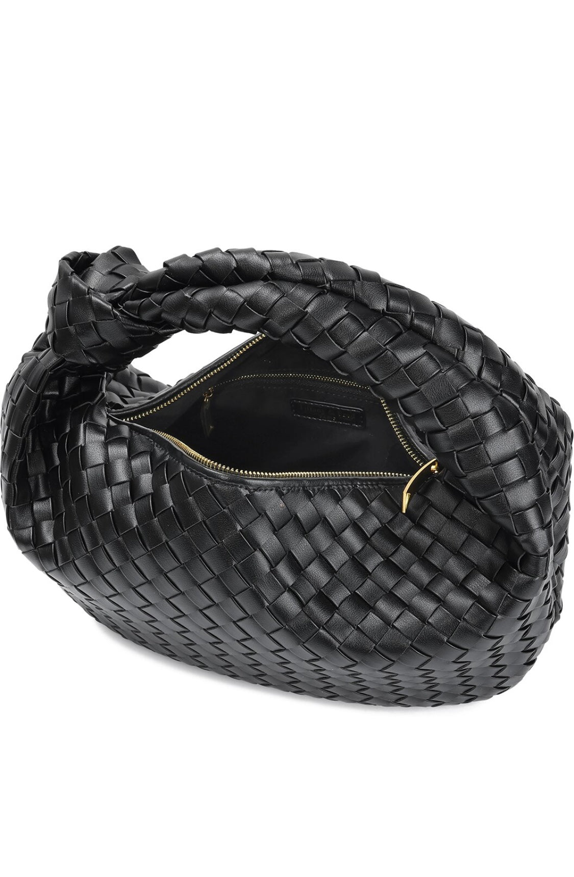 Large hand Woven leather pouch