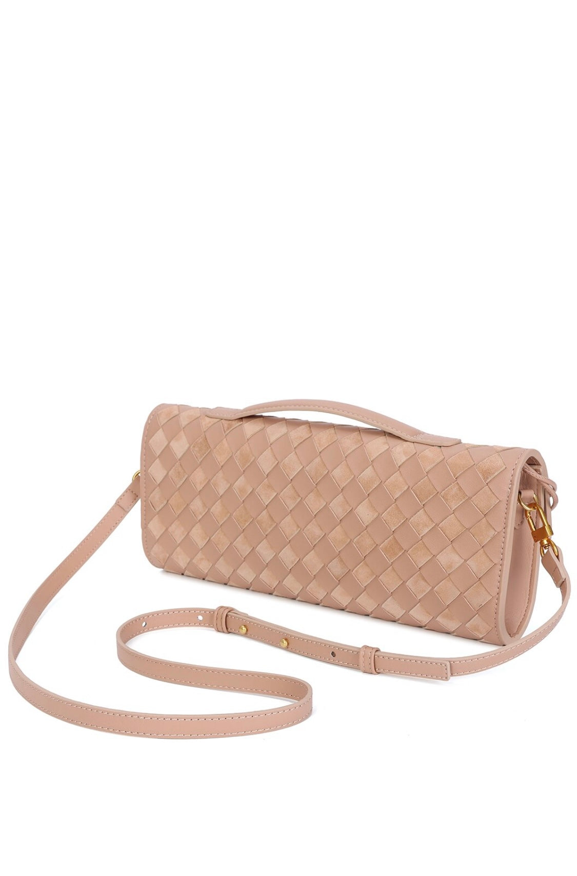 Hand woven clutch crossbody
