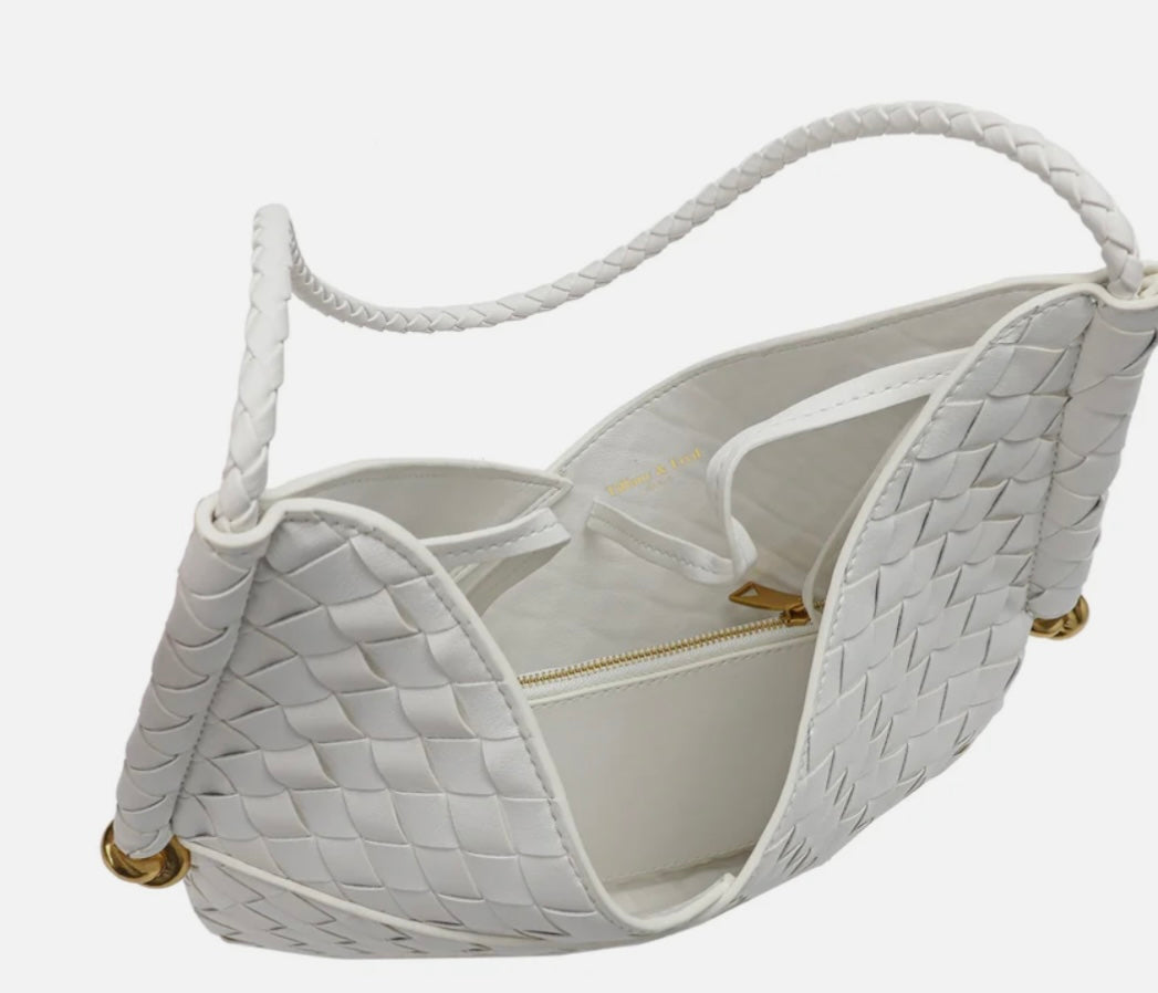 Tiffany & Fred Woven Leather Hobo/Shoulder Bag