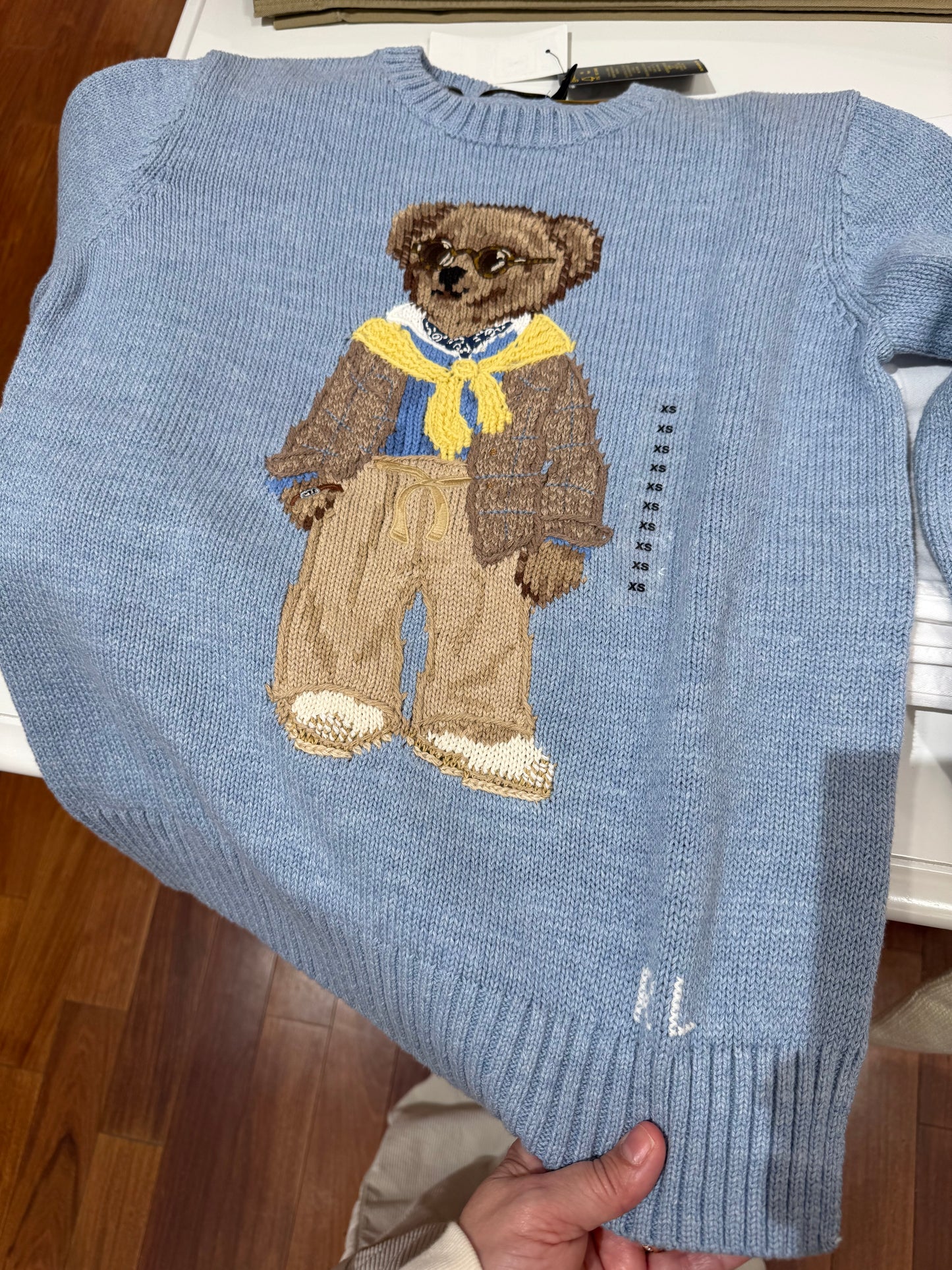 Ralph Lauren ayıcıklı koton kazak
