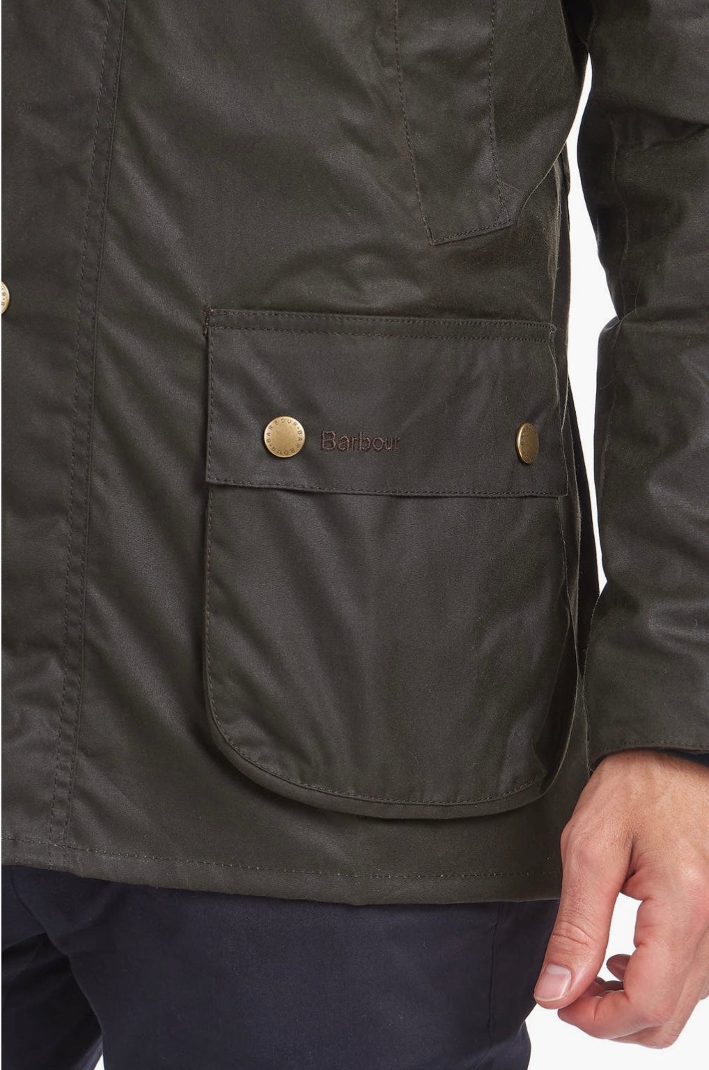 Men Ashby waxed Jacket /Olive color
