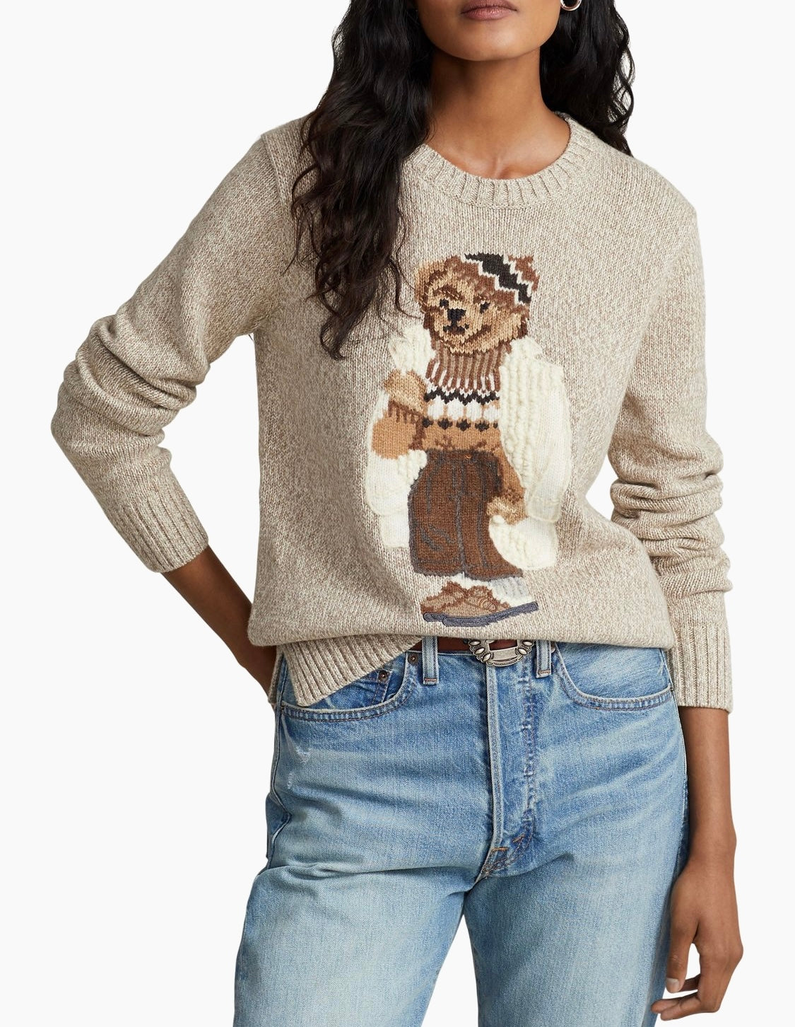 Ralph lauren ayıcıklı koton kazak