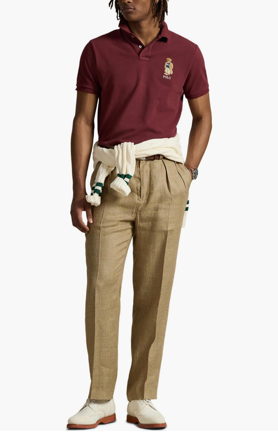 Ayıcıklı polo yaka Erkek Tshirt