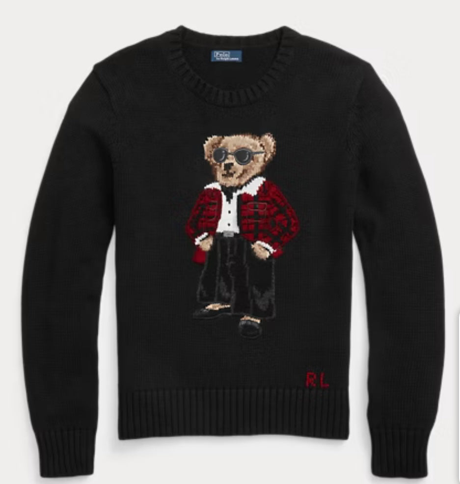 Ralph Lauren ayıcıklı kazak/Siyah
