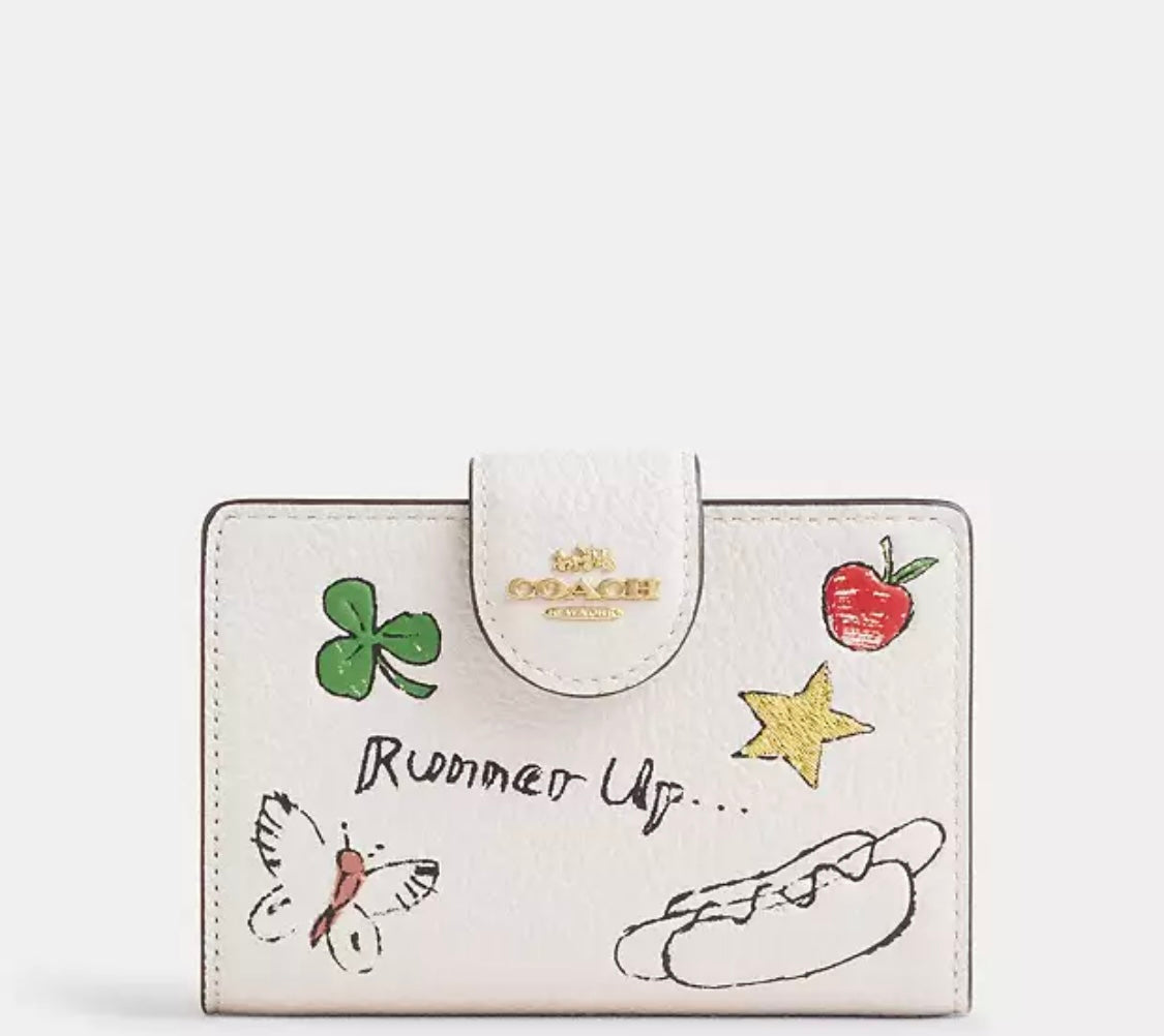Medium Corner Zip Wallet In Signature Canvas Orta boy cüzdan RENKLER➡️