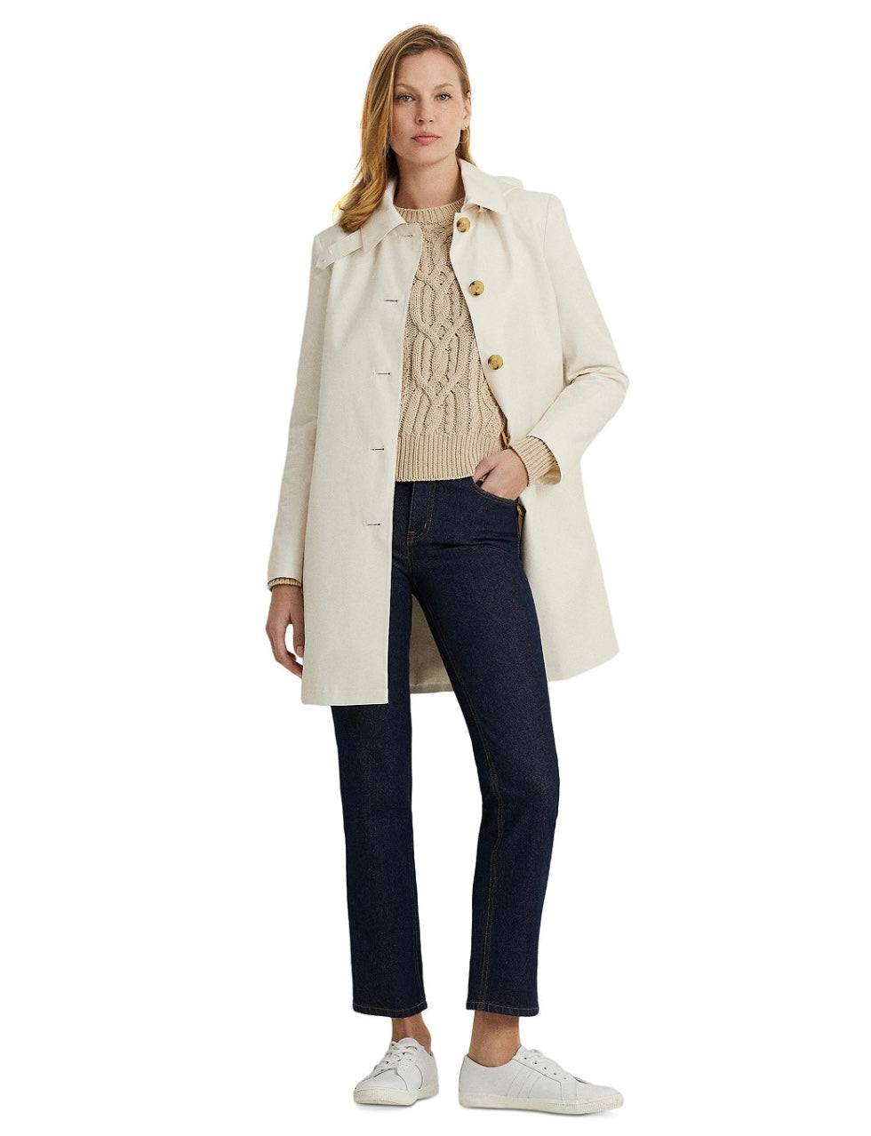 Ralph Lauren kapüşonlu trench coat