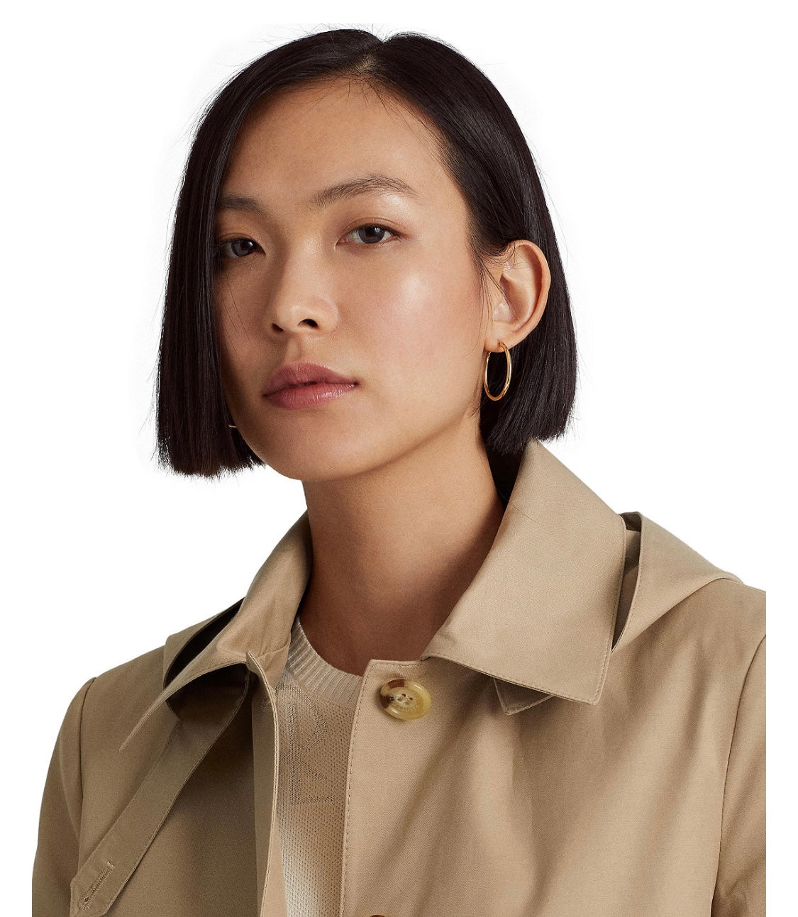 Ralph Lauren kapüşonlu trench coat