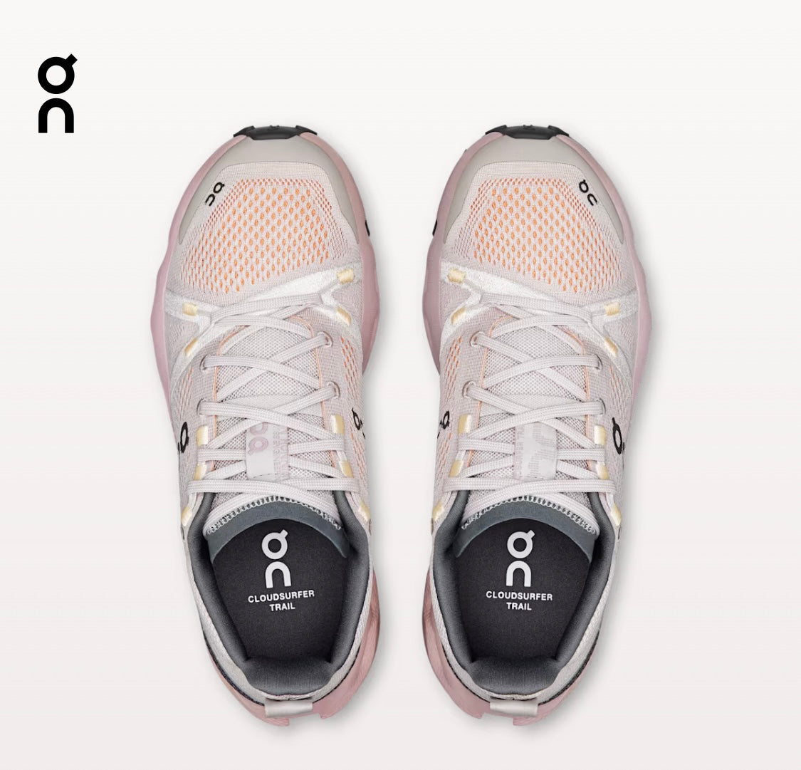 On Cloudsurfer Trail Silver | Mauve