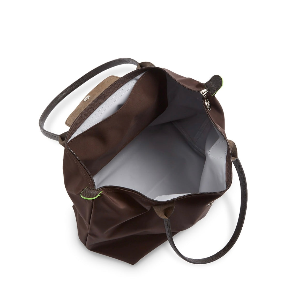Le Pliage Green Medium Nylon Tote Bag/ Mocha
