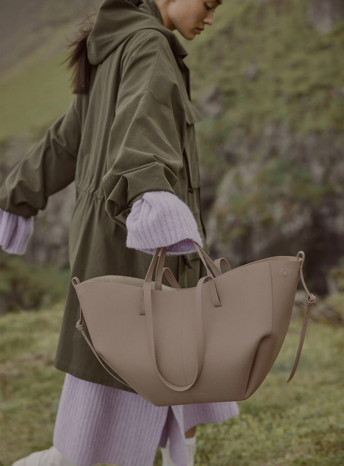Polène Cyme EDITION TEXTURED TAUPE