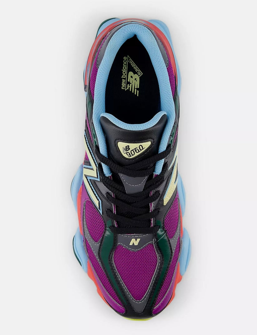 New balance 9060 r: Purple fuchsia with blast red and washed amber