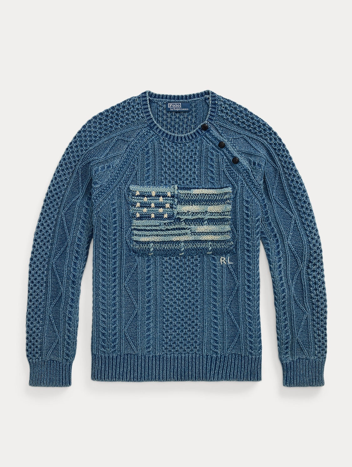 Ralph Lauren bayraklı koton Erkek kazak