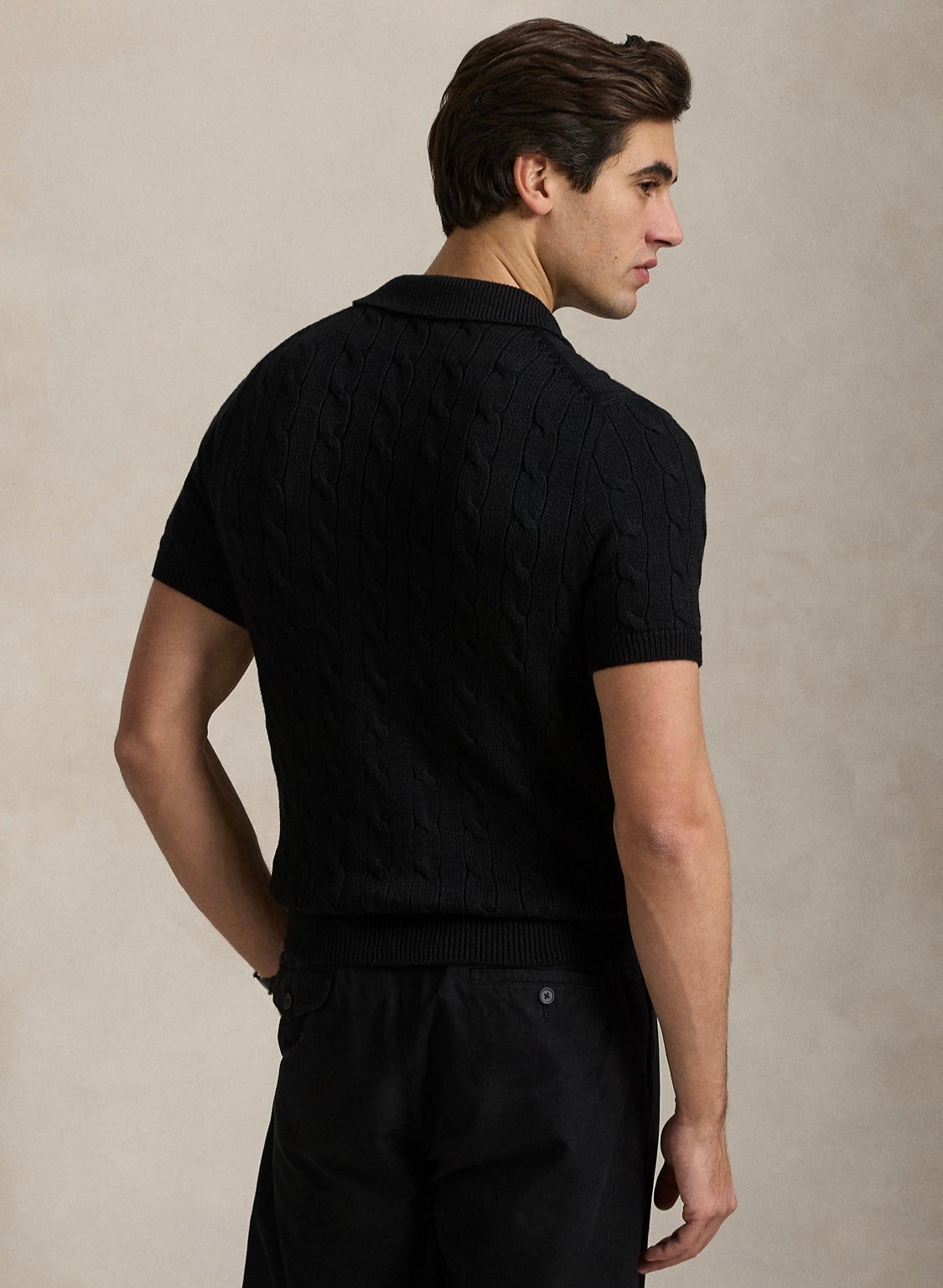 Ralph Lauren Erkek kısa kollu örgü kazak