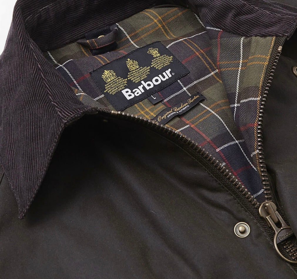 Men Ashby waxed Jacket /Olive color