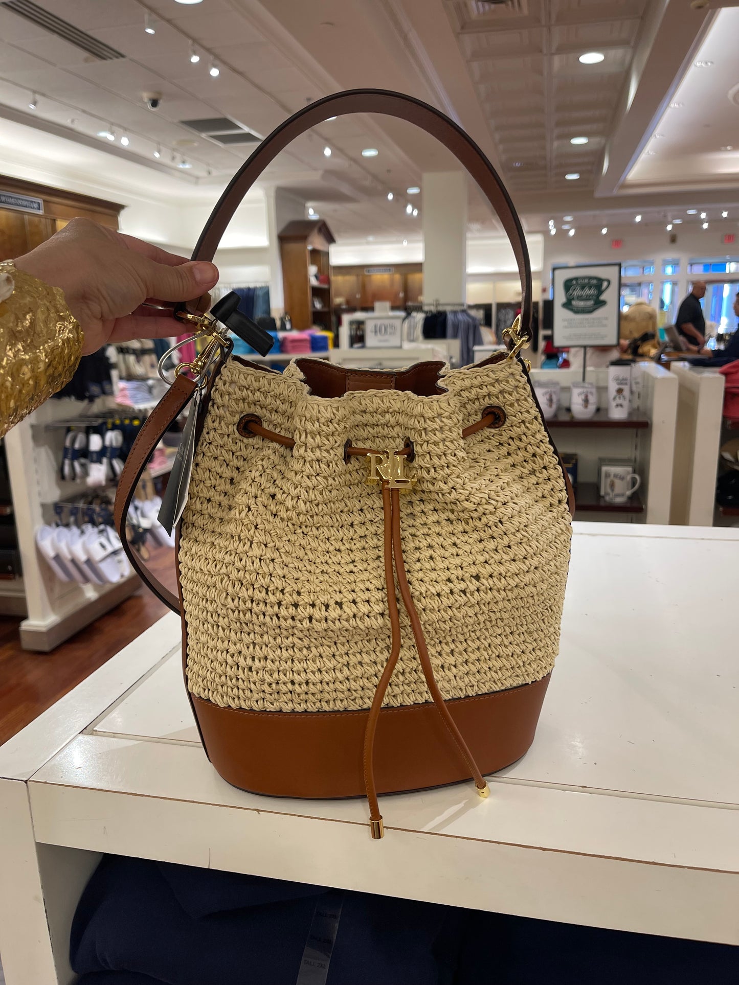 Ralph Lauren hasir çanta