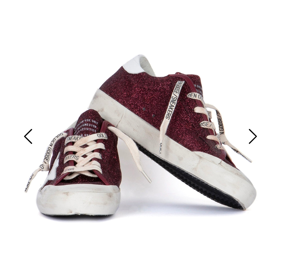GOLDEN GOOSE
BORDEAUX GLITTER SUPER-STAR