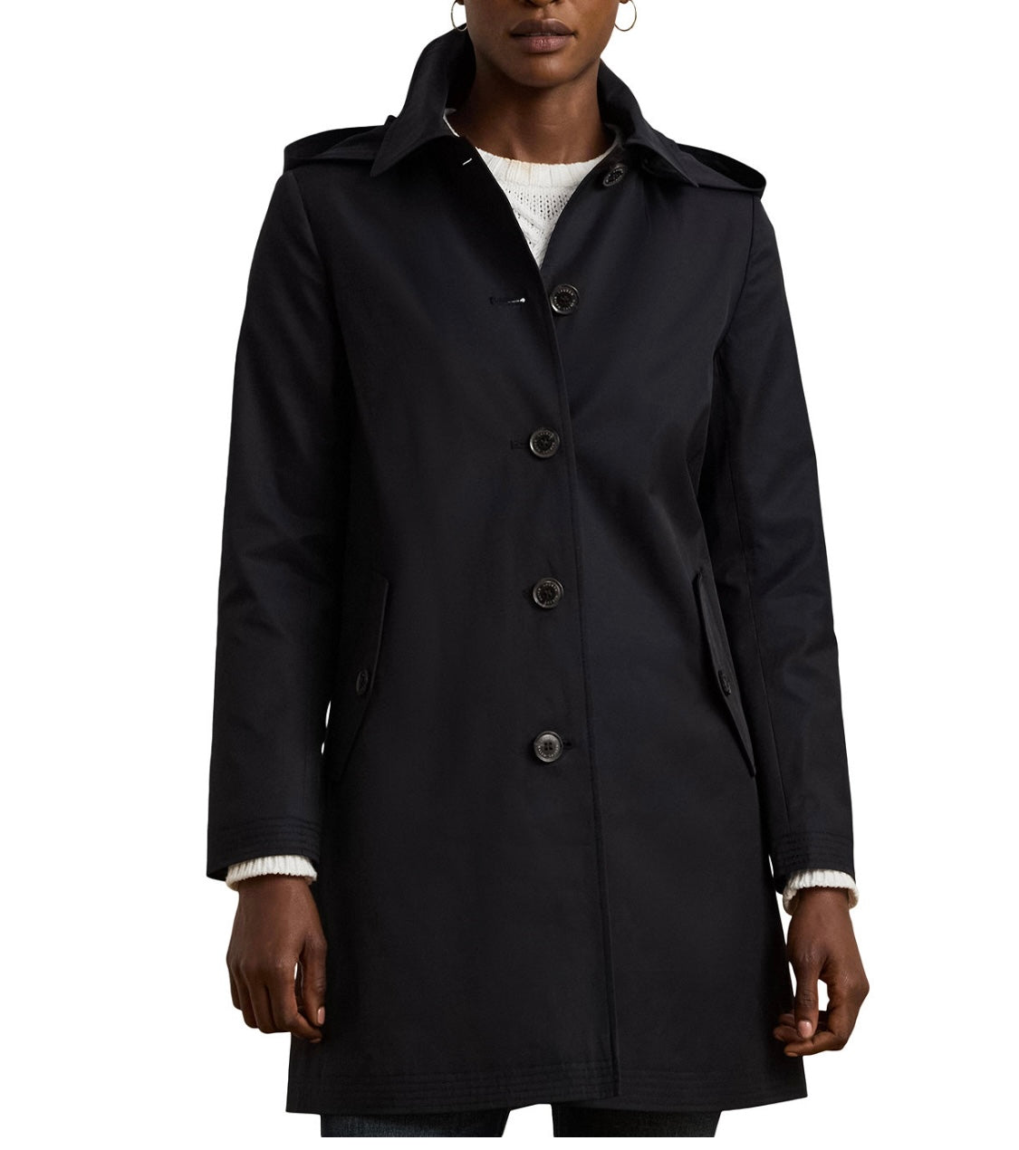 Ralph Lauren kapüşonlu trench coat