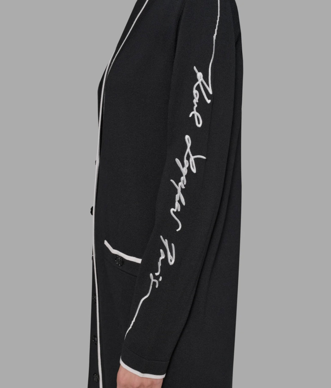 KARL SIGNATURE DUSTER CARDIGAN