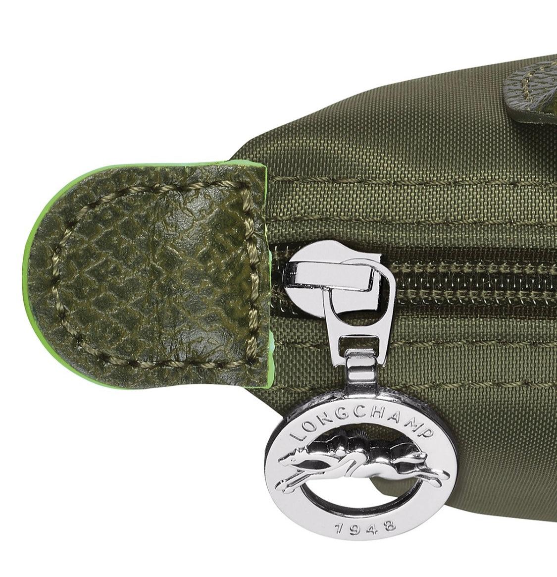 Le Pliage Green Mini Pouch Forest/Silver
