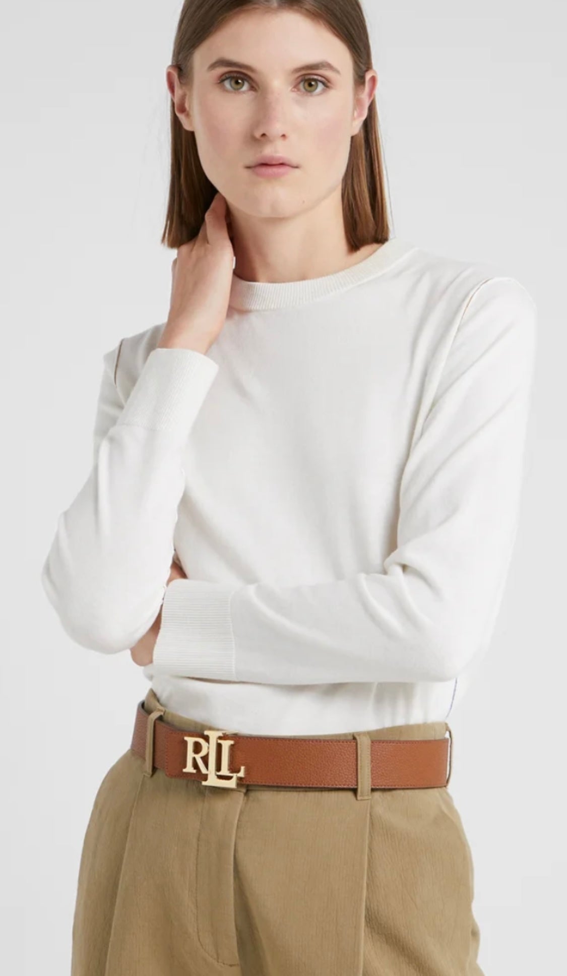 Ralph Lauren çift taraflı bayan kemer