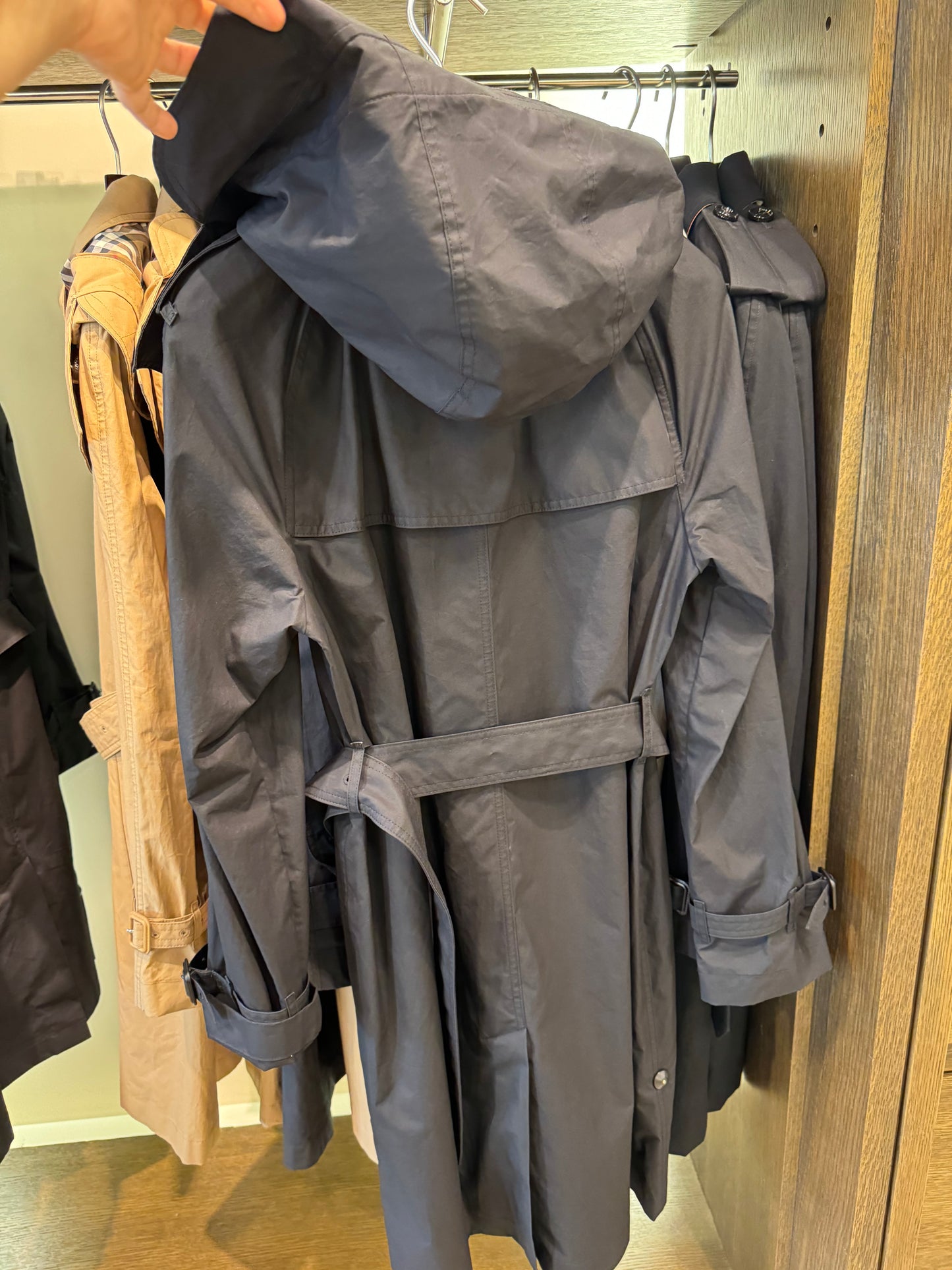 Kapüşonlu Bayan Trench Coat