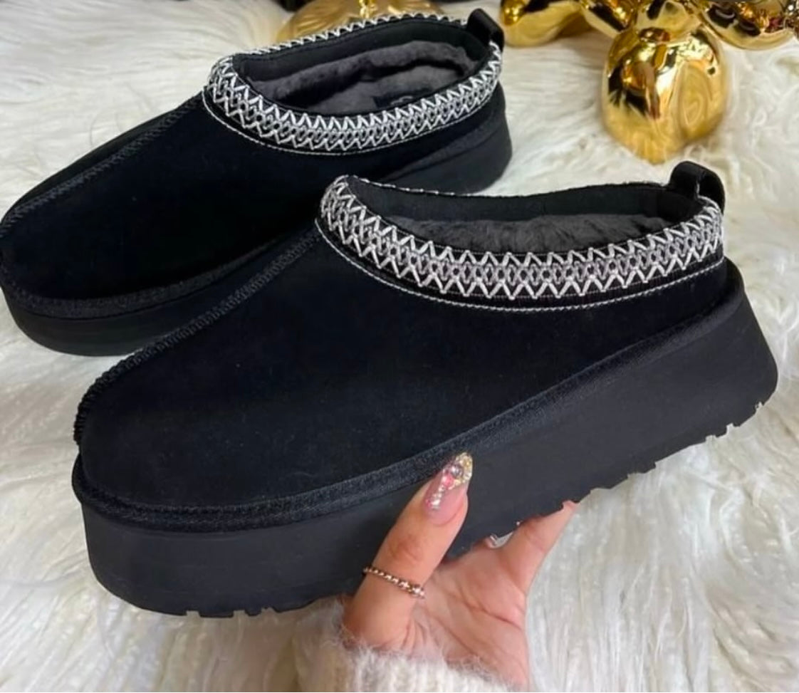Ugg Tazz süet siyah platform