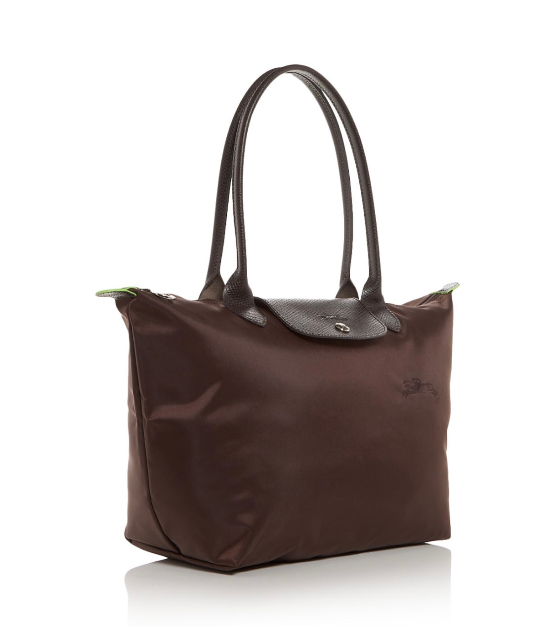 Le Pliage Green Medium Nylon Tote Bag/ Mocha