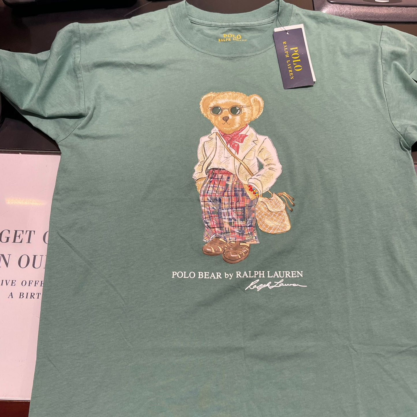Ayıcıklı yeşil tshirt