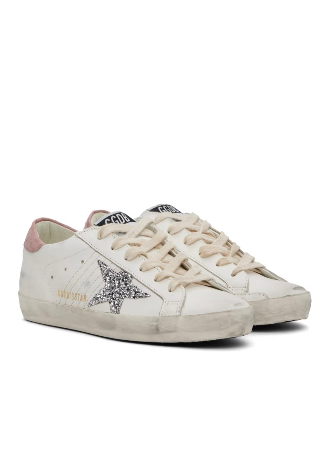 GOLDEN GOOSE
White & Pink Super-Star Classic Sneakers
